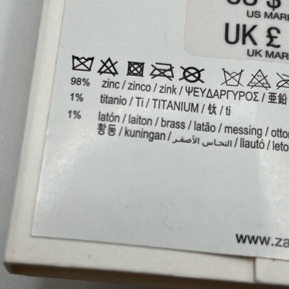 NWT- Zara Twist Gold Tone Earrings - Picture 3 of 3